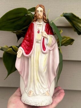 Vintage Sacred Heart Jesus Planter #4169 Made In Japan
